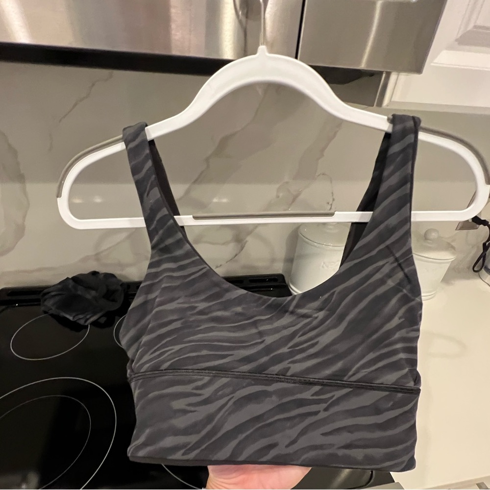 Lululemon Align Bra Size 6 Reversible Black & Zebra Print